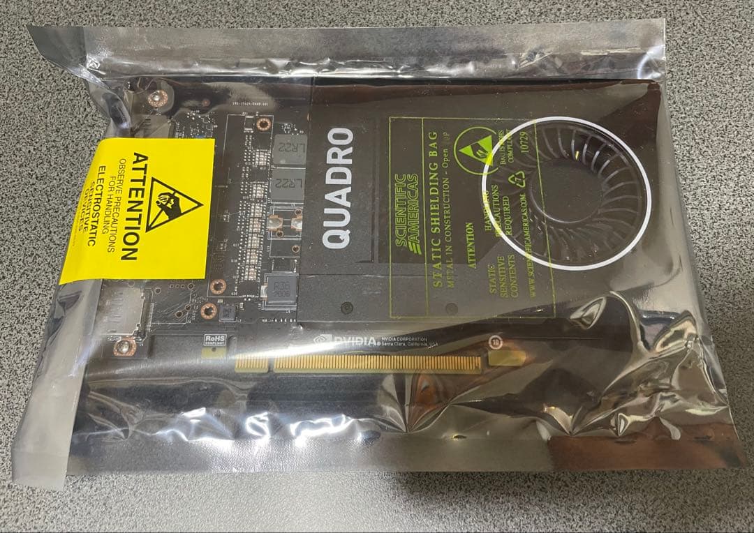 PNY Nvidia Quadro P2200 DP-DVI SLアダプター付