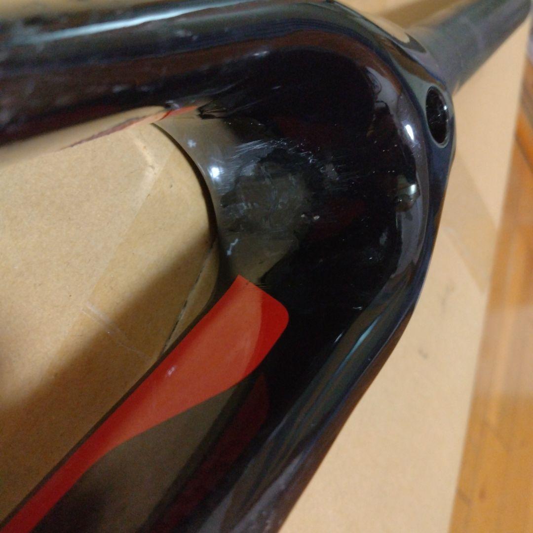 フルカーボンフォーク　wacako　ディスクブレーキ　テーパード