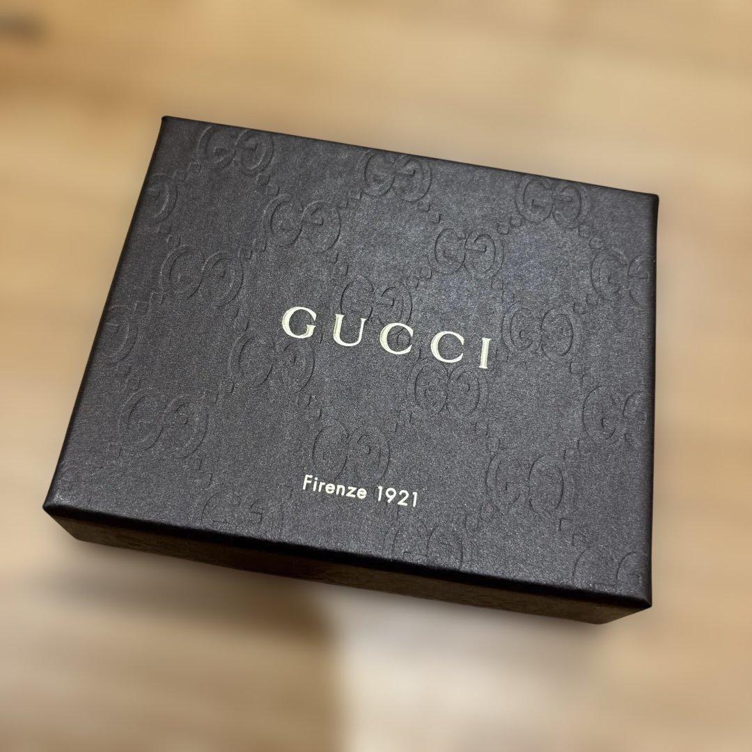 GUCCI GGロゴ レザーキーホルダー