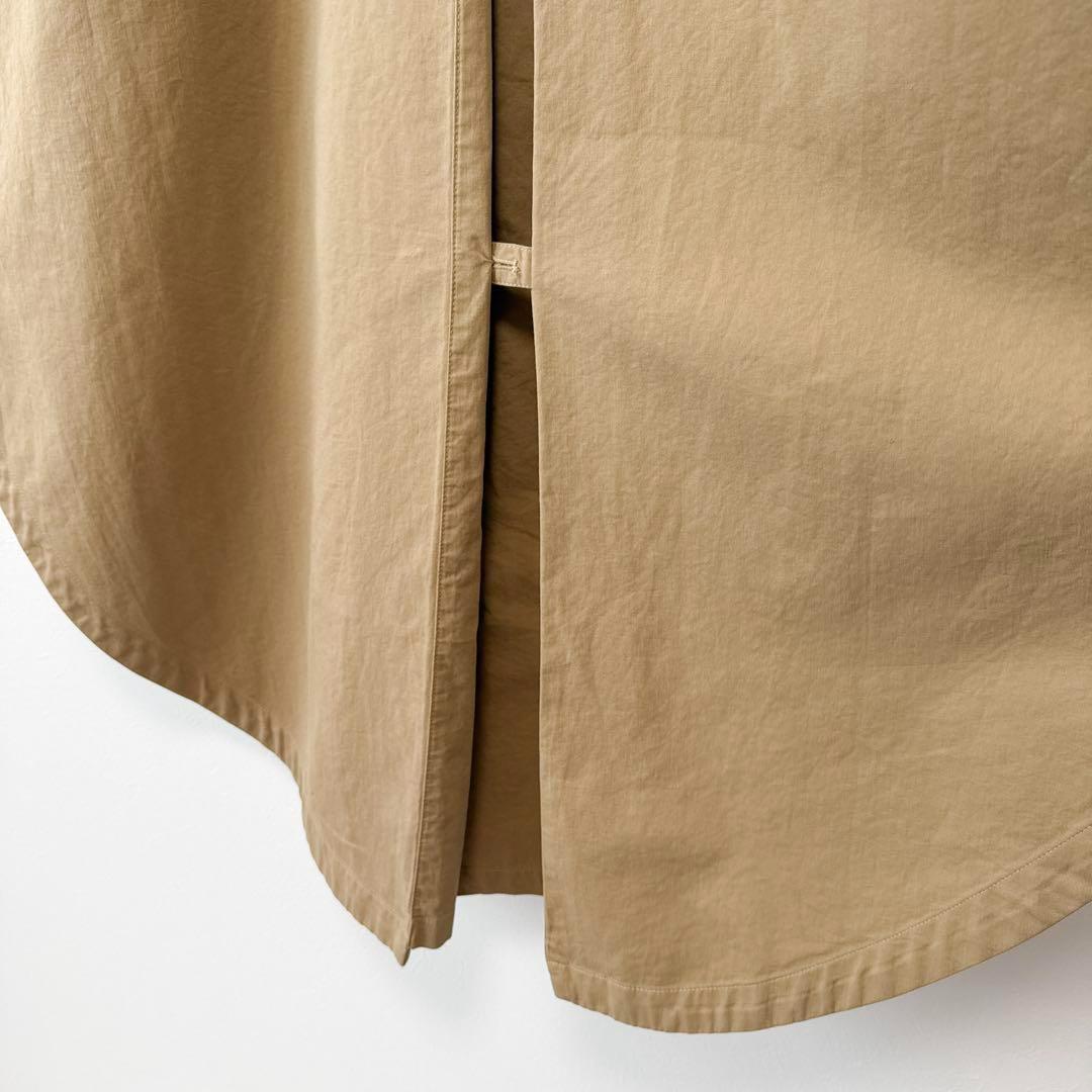 フリークスストア ポンチョトレンチコート ロング丈 ビッグシルエット ベージュ