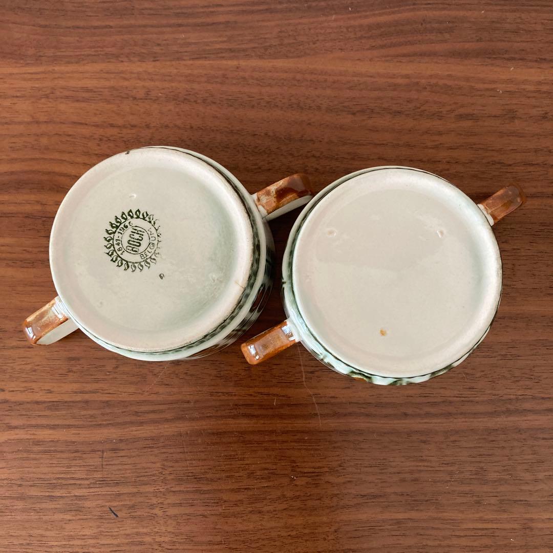 boch(ノア)　レア！　スープカップ×2個　ベルギー