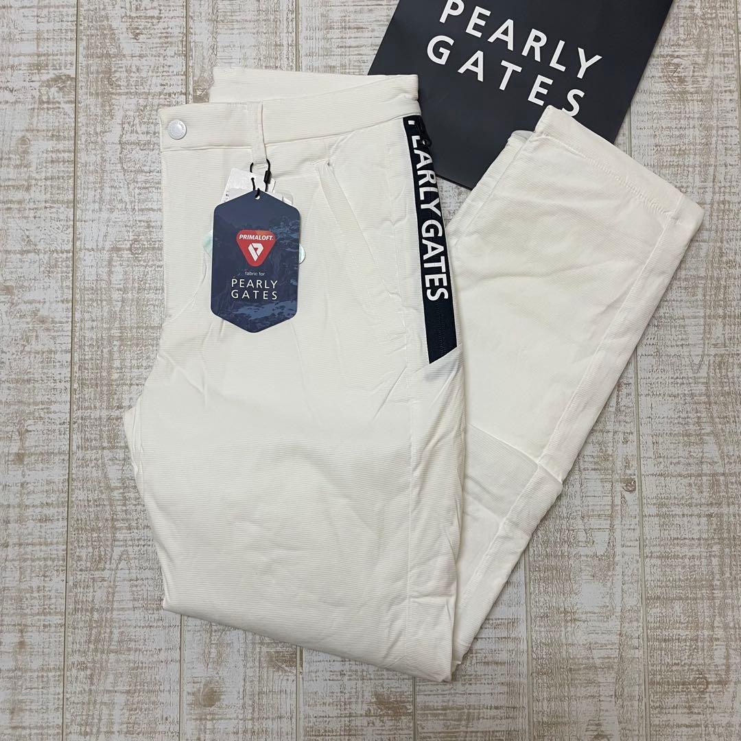 新品 パーリーゲイツ パンツ 中綿 プリマロフト ホワイト Mサイズ（4）
