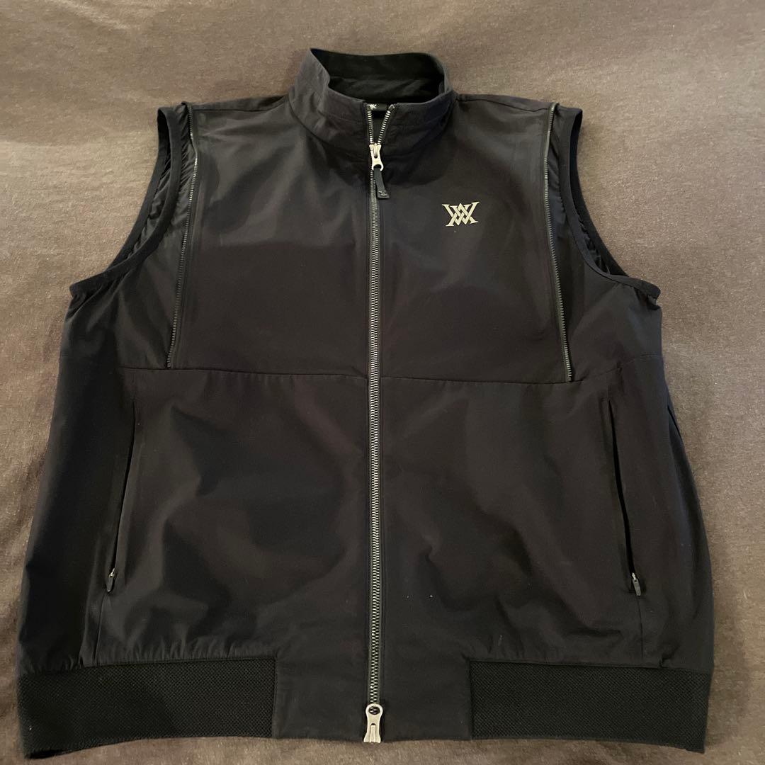 ANEW GOLF ブラックメンズジャケット袖取り外し可能