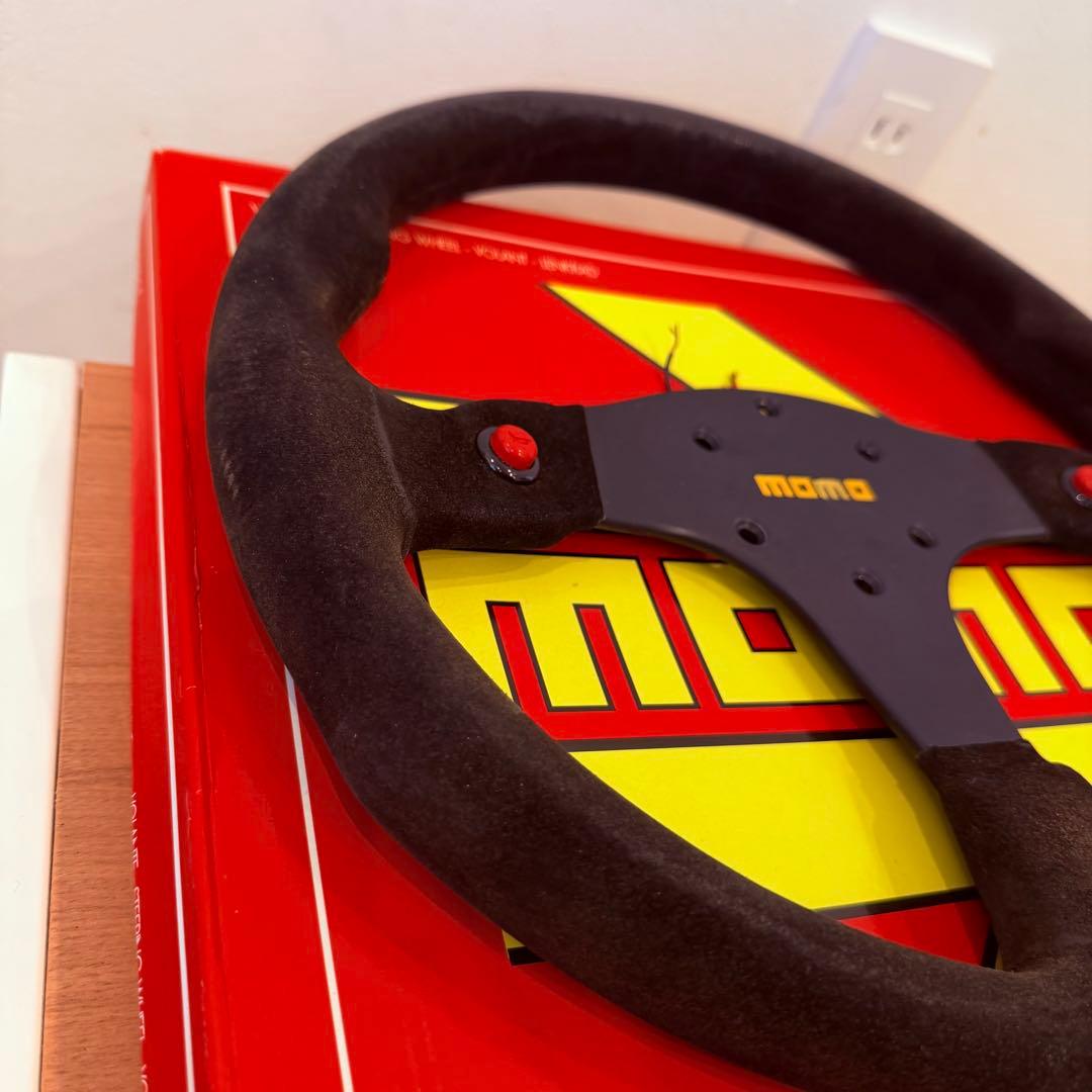 MOMO ステアリング スエード ハンドル 自動車 希少