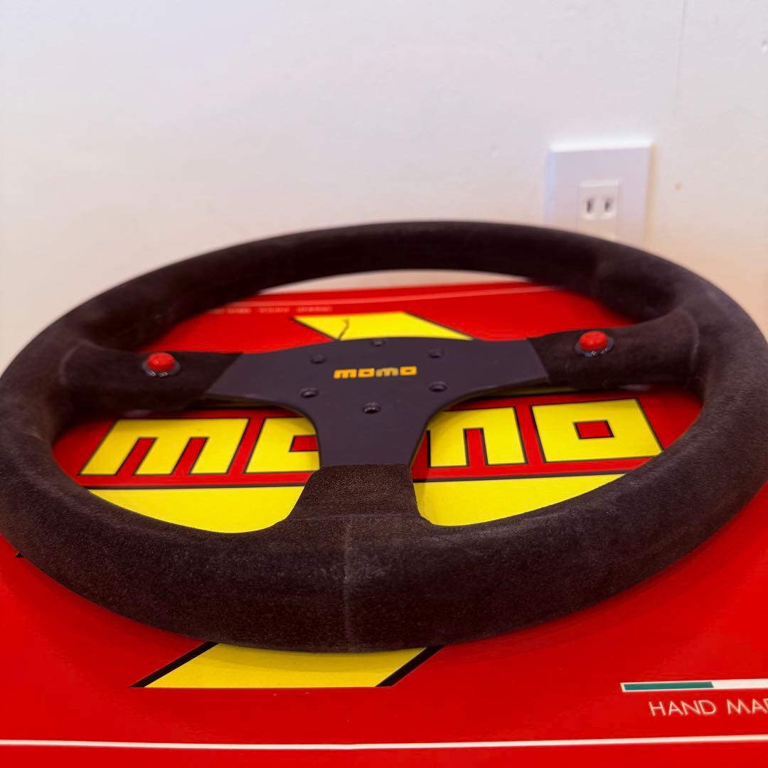 MOMO ステアリング スエード ハンドル 自動車 希少
