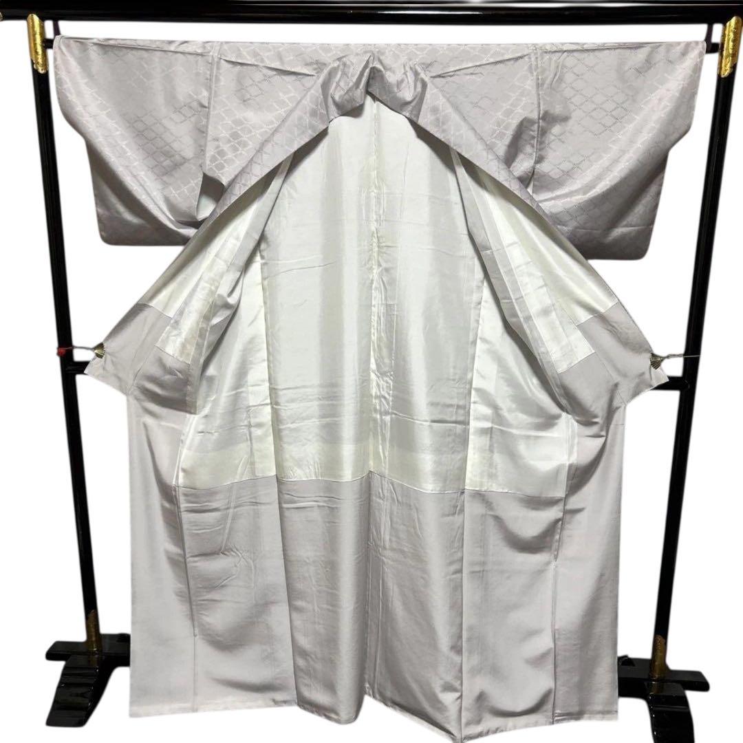 ち*ー様 未使用近い　美品　袷　正絹　大島紬系　白山紬系　紋付　訪問着　フルセッ