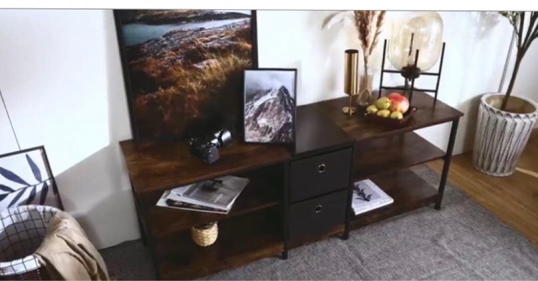 TVラック150㎝ 32~65Vローボード木製 収納棚モダン ヴィンテージ