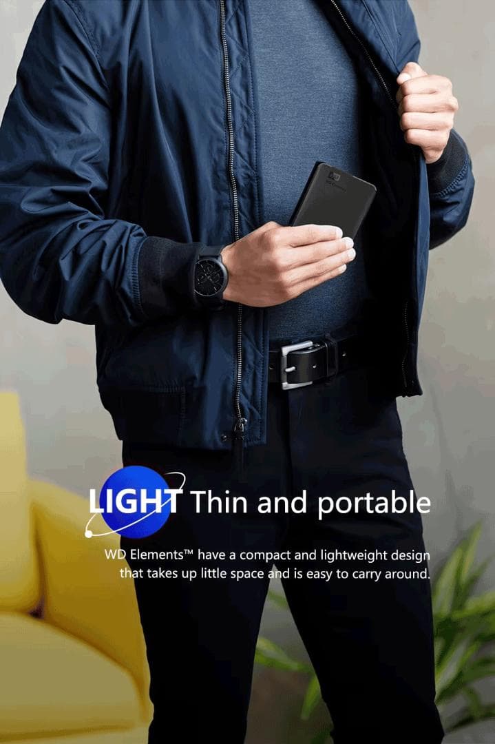 ウエスタンデジタル(Western Digital)外付けハードディスク 2TB