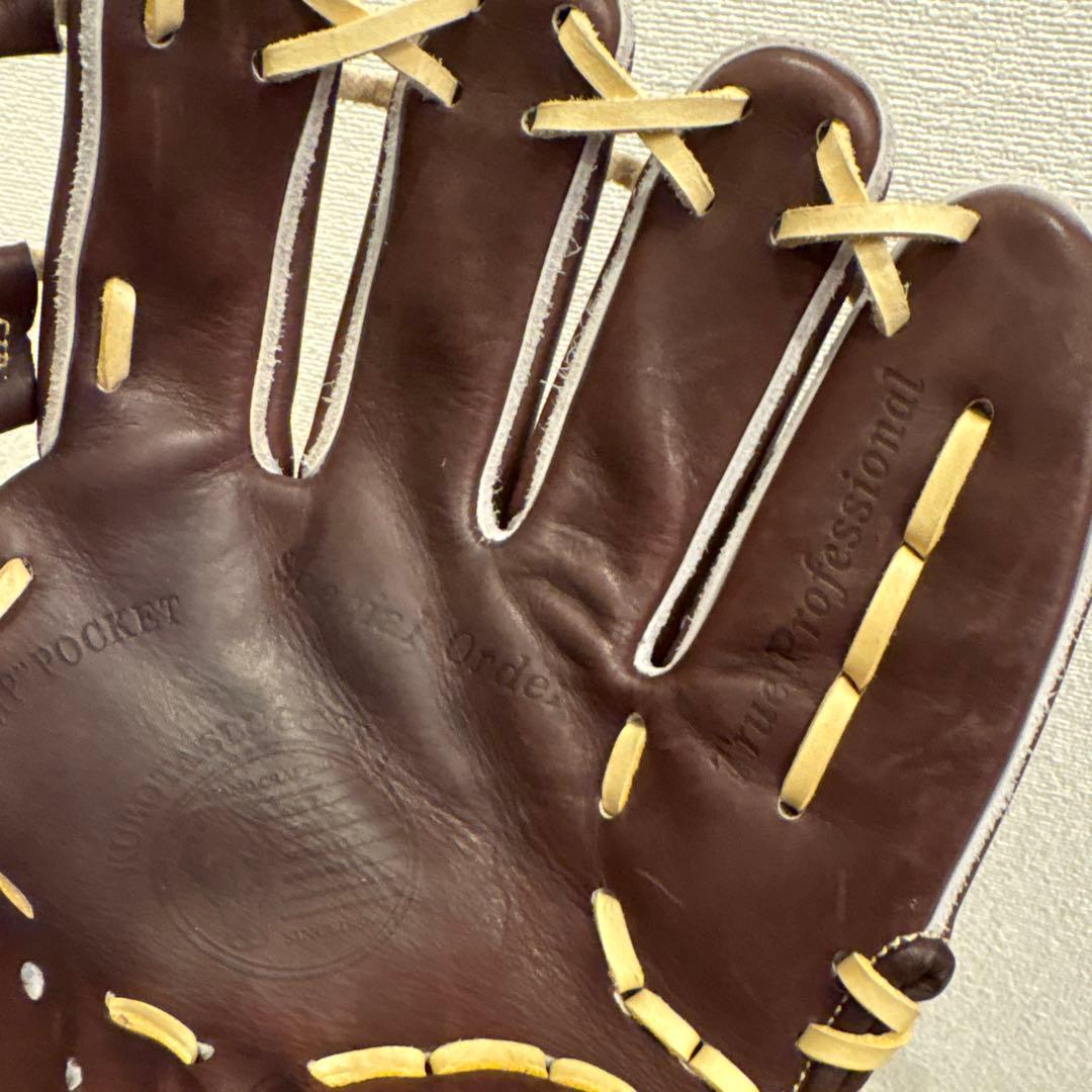 【ほぼ新品】久保田スラッガー 硬式用 オーダーグラブ バーガンディー 湯もみ済