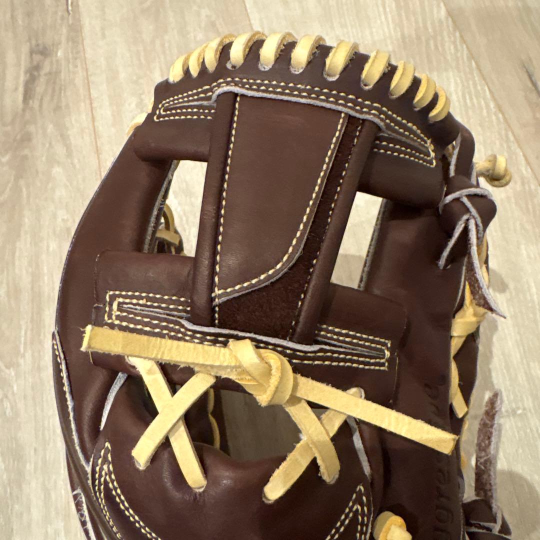 【ほぼ新品】久保田スラッガー 硬式用 オーダーグラブ バーガンディー 湯もみ済