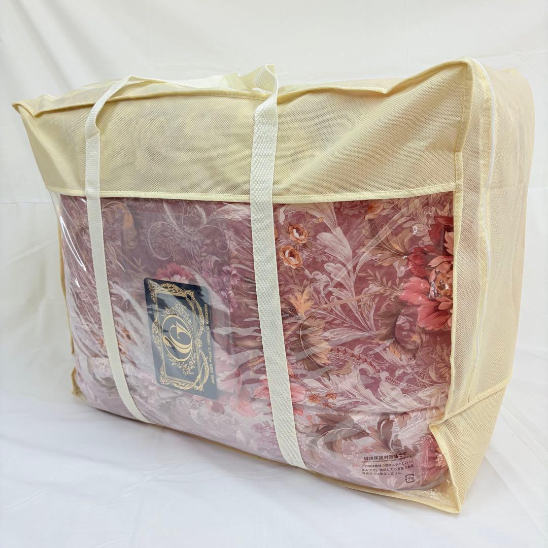 羽毛布団 ダブル ポーランド ホワイトマザーグース CH92534 ピンク