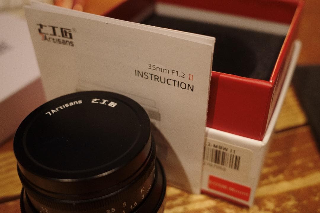 7artisans 交換レンズ 35mm f1.2 ii EOSMマウント用