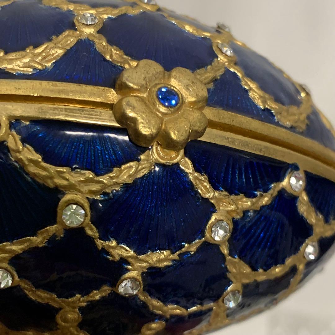 KRISCHERCO ジュエリーケース オルゴール付き ヴィンテージ品　ブルー