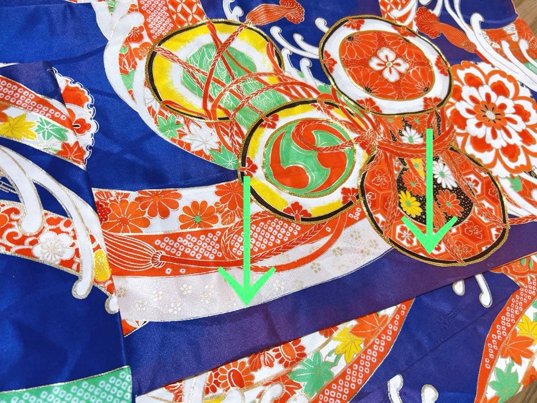 華やかレトロ着物♡七五三　7歳　女の子　フルセット　一式　アンティーク