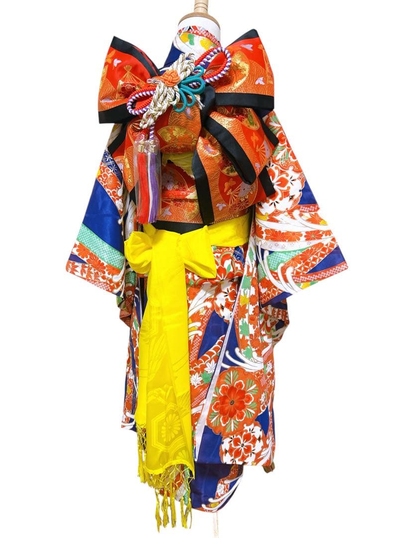 華やかレトロ着物♡七五三　7歳　女の子　フルセット　一式　アンティーク