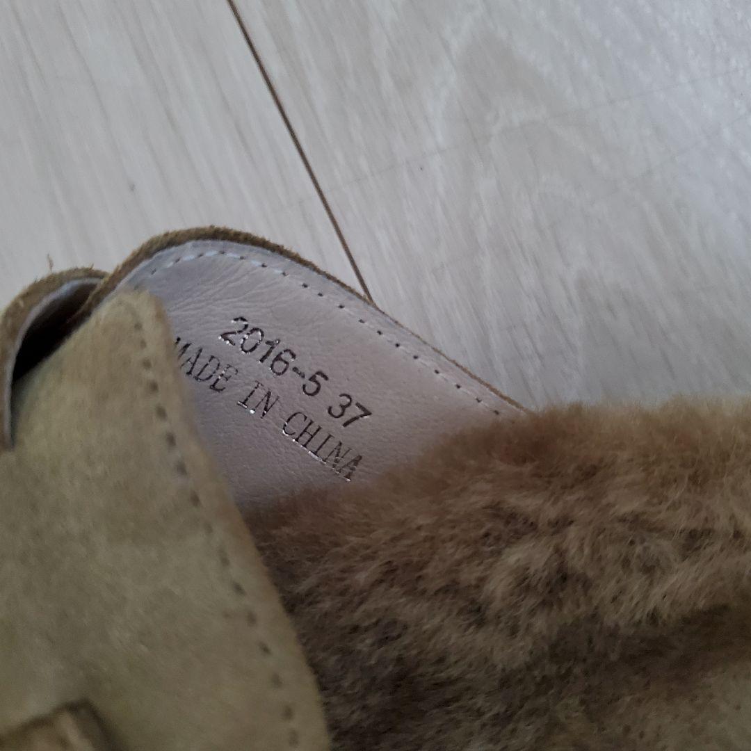 ゆう【MOHI…】スエードビッグベルトボストンサンダル