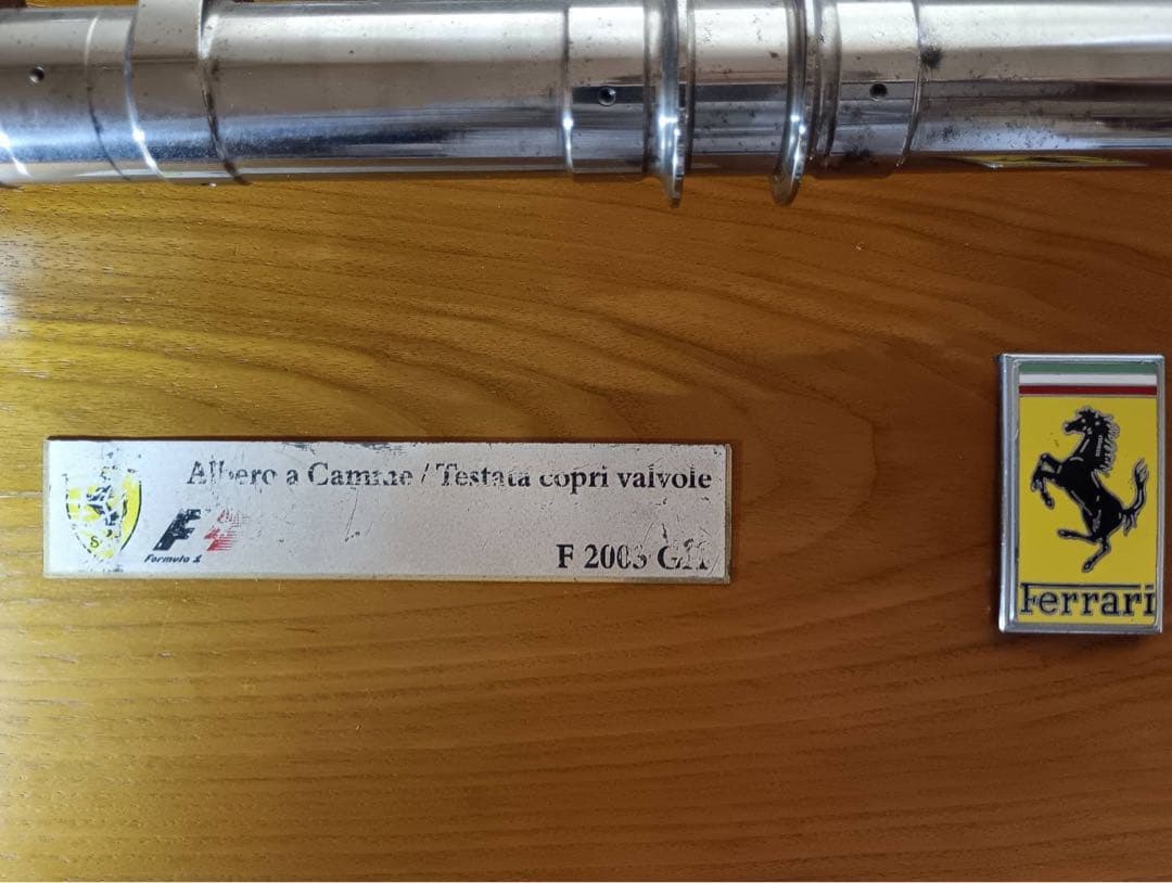 【フェラーリ・1点物】カムシャフト・記念サインプレート他4点セット