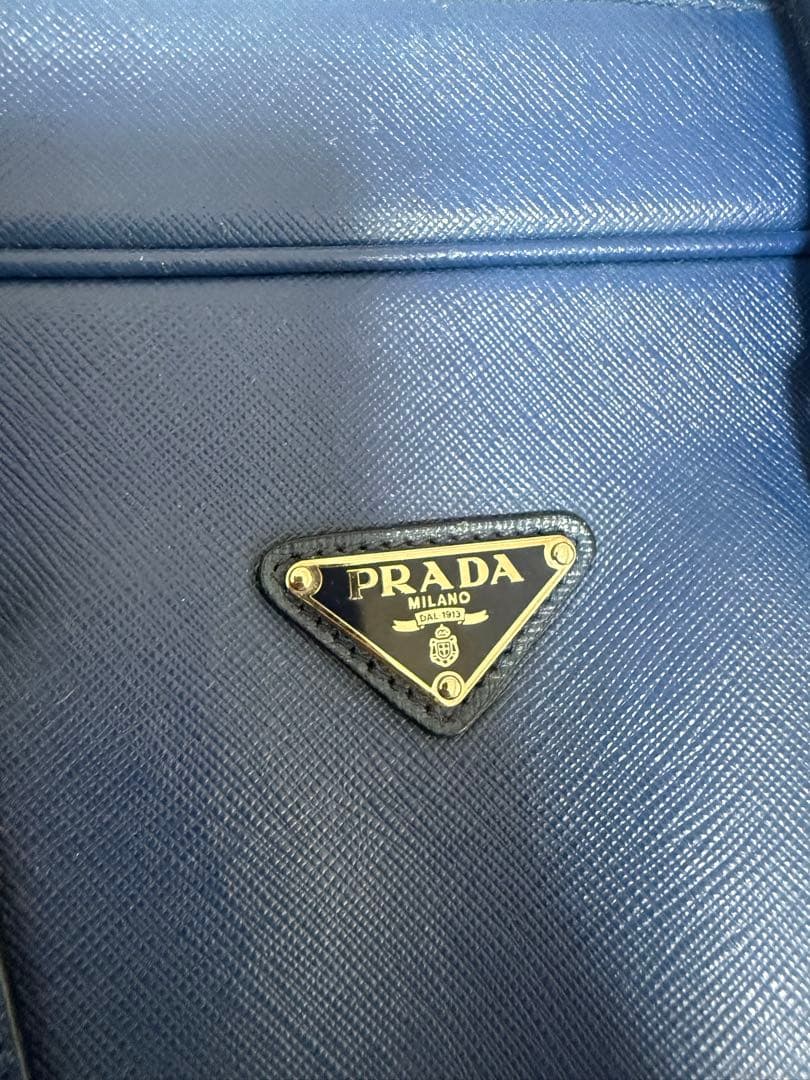 PRADA ネイビー ビジネスバッグ