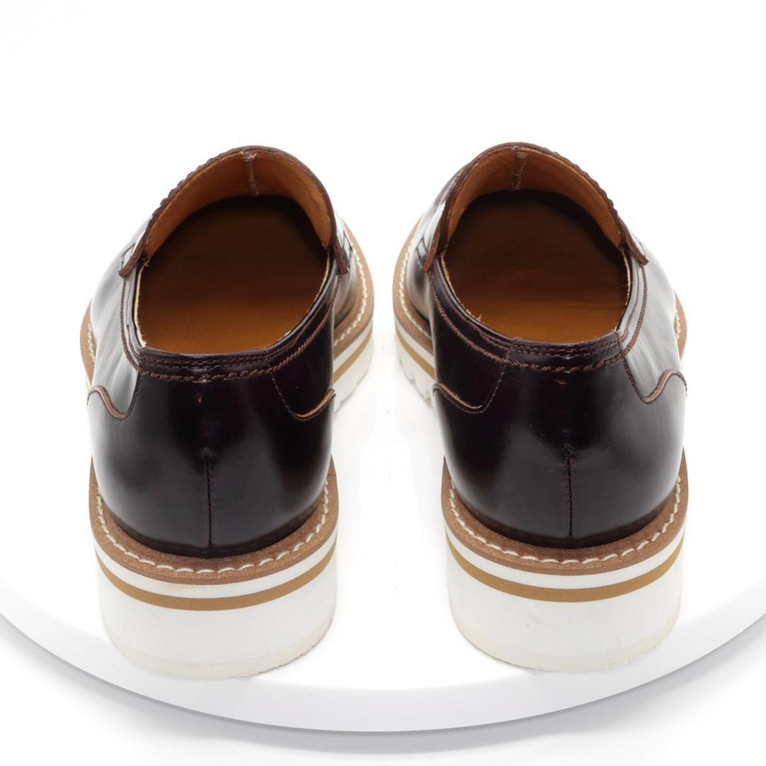 22.5　REGAL　リーガル　シューズ　厚底ローファー　ボルドー