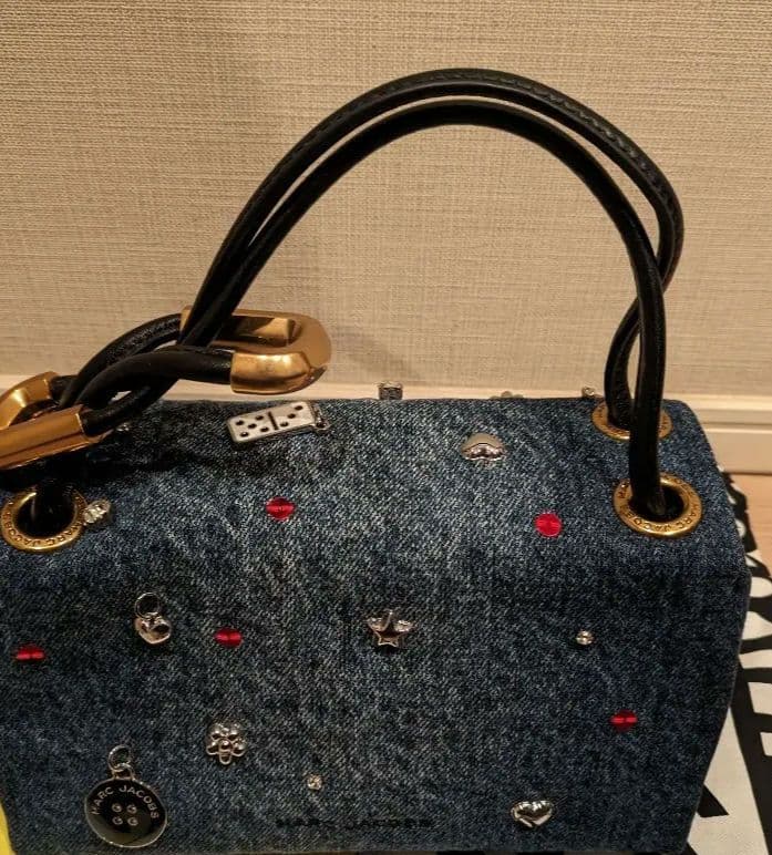 マークジェイコブス　ザトリンケット　チャーム　デニム　ミニデュアルバック　完売品