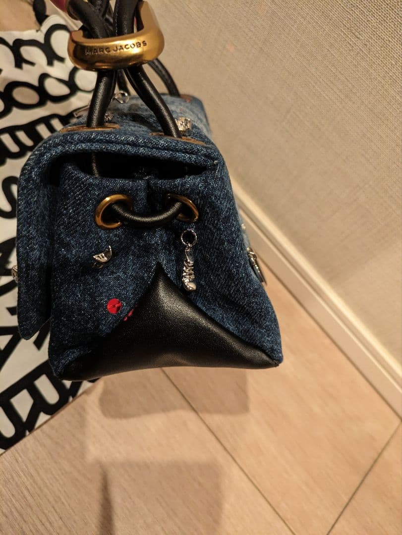 マークジェイコブス　ザトリンケット　チャーム　デニム　ミニデュアルバック　完売品