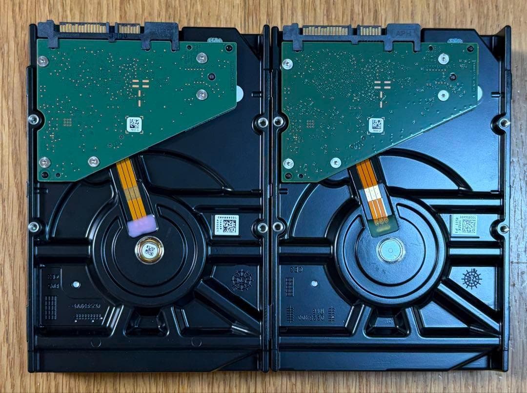 Seagate Exos データセンター用高耐久内蔵型HDD 2TB 2台セット