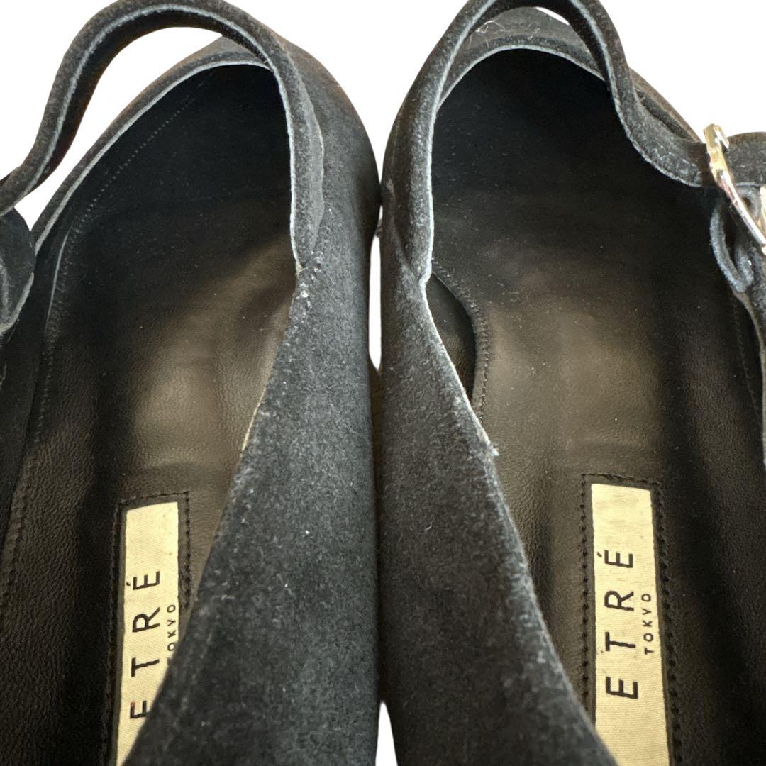 未使用✨ エトレトウキョウ メリージェーン 24.5 スエード ポインテッドトゥ