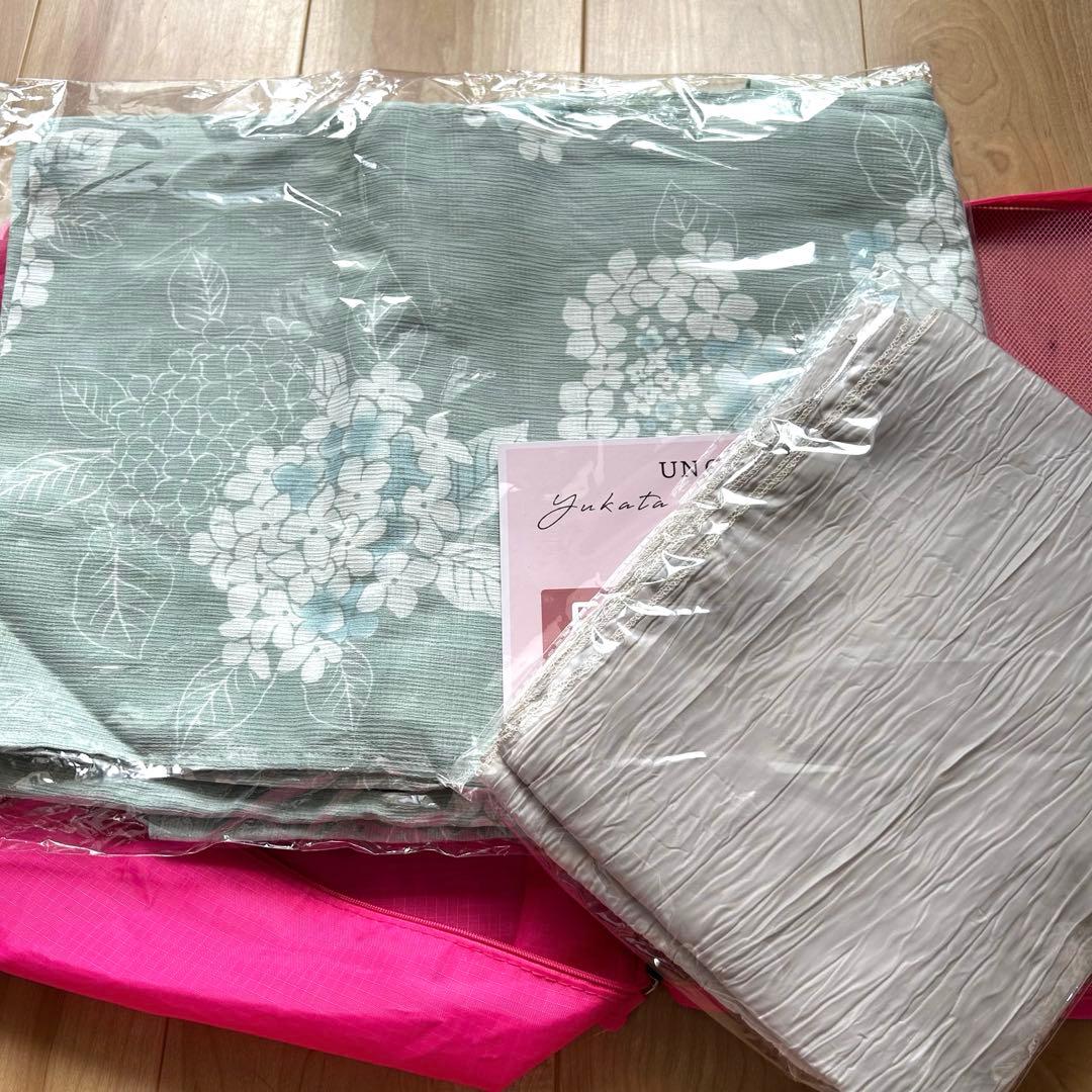 大人浴衣asaka 着付けのいらない二部式浴衣 セパレート式綿麻浴衣 2点セット