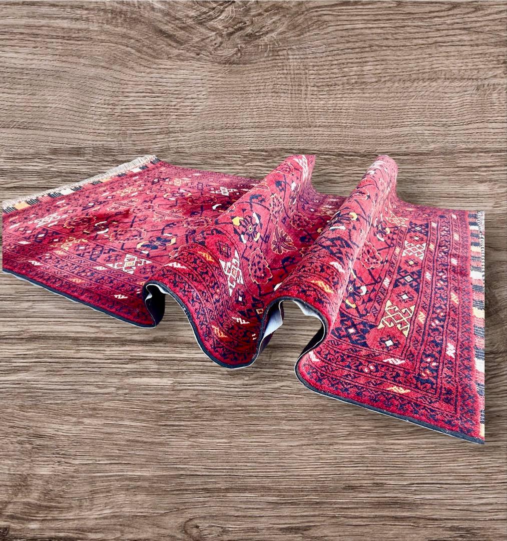 トルクメンペルシャ最高級ウールラグ./サイズ：107x210cm。.. .TR7