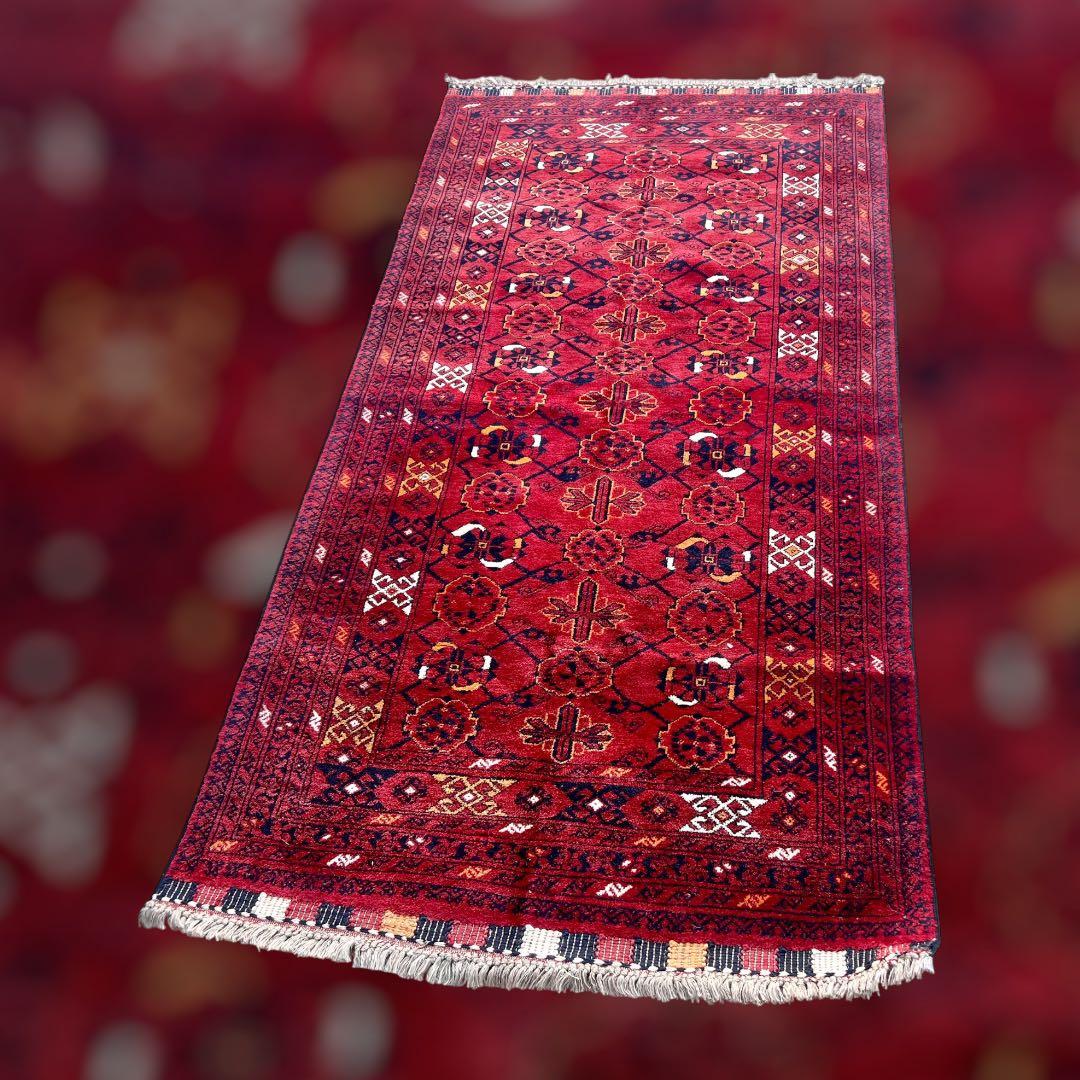 トルクメンペルシャ最高級ウールラグ./サイズ：107x210cm。.. .TR7