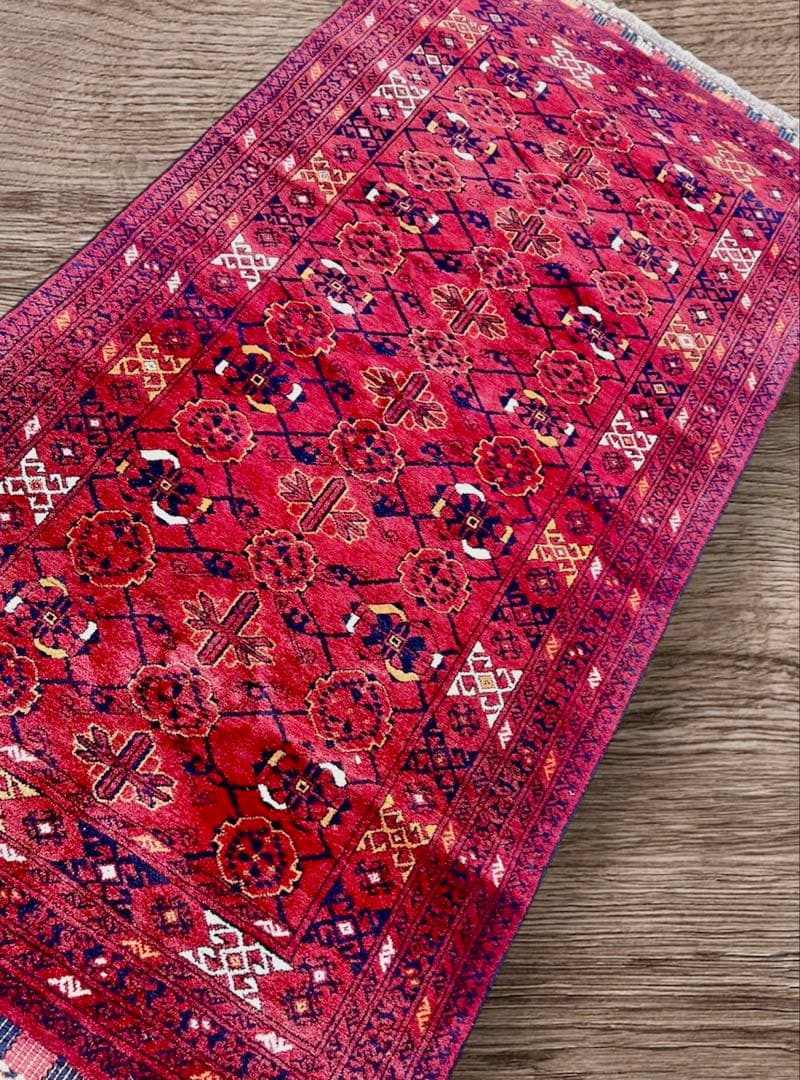 トルクメンペルシャ最高級ウールラグ./サイズ：107x210cm。.. .TR7