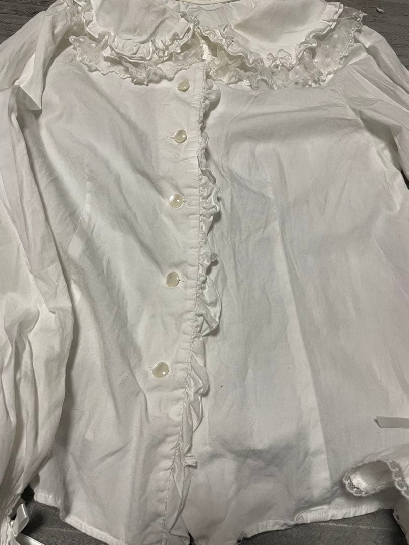 Angelic Pretty ホワイトフリル襟長袖ブラウス