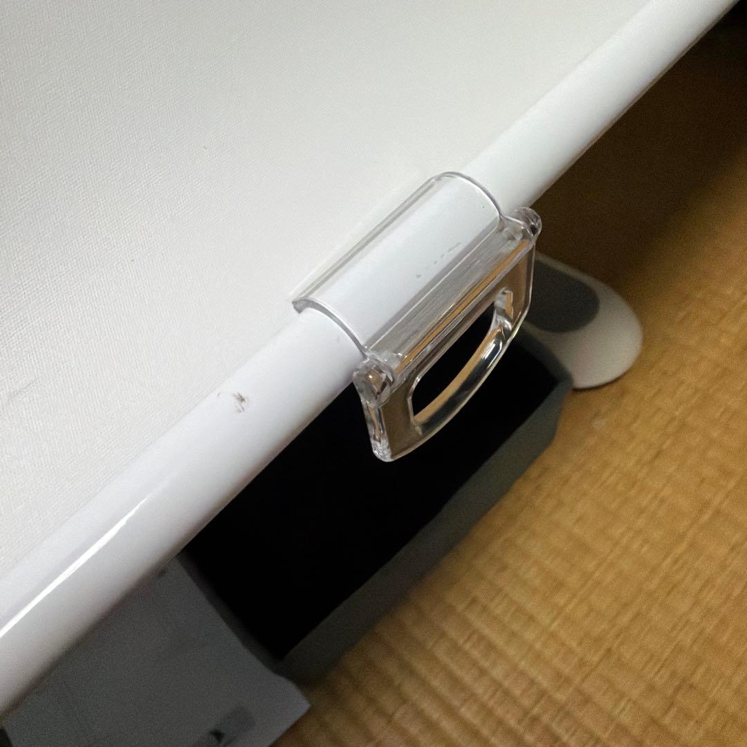 ロールカーテン ホワイト 180cm カーテンレールにつけるタイプ