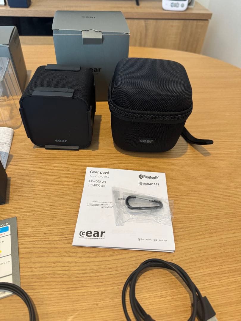 【即購入歓迎】cear pavé シーイヤーパヴェ黒×2、シーイヤーコア黒×1