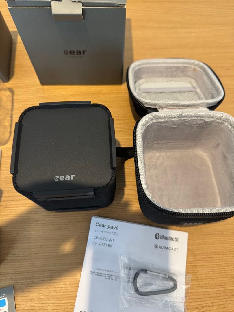 【即購入歓迎】cear pavé シーイヤーパヴェ黒×2、シーイヤーコア黒×1