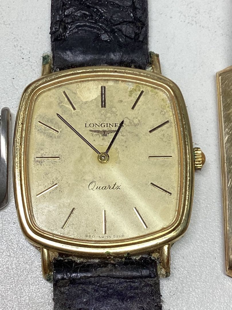 G*i様 ジャンク　LONGINES、SEIKO クォーツ 時計 金色 スクエア