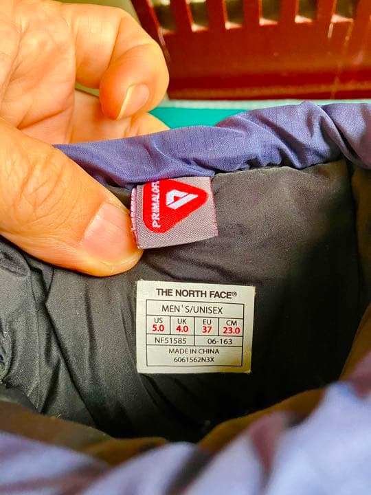 THE NORTH FACE  ヌプシブーツ　紺色　23㎝