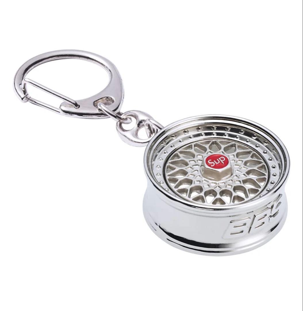 最安値　Supreme x BBS RS Rim Keychain Silver