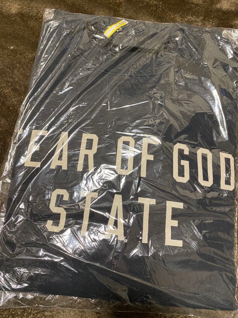 FEAR OF GOD ESSENTIALS ロンT長袖TスウェットM LXL黒