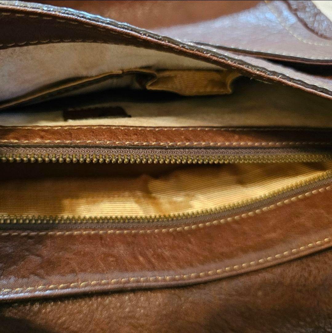 ☆美品☆ 土屋鞄 トーンオイルヌメ メッセンジャーバッグ ダークブラウン