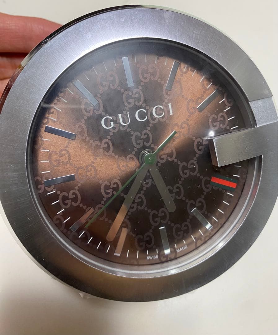 グッチ◆GUCCI◆置き時計◆シマ◆YC210007◆シェリーライン◆未使用品