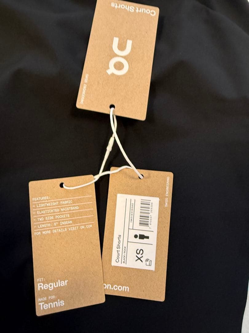 on ショートパンツSS(日本のs〜m)／ブラック/ピンク テニス