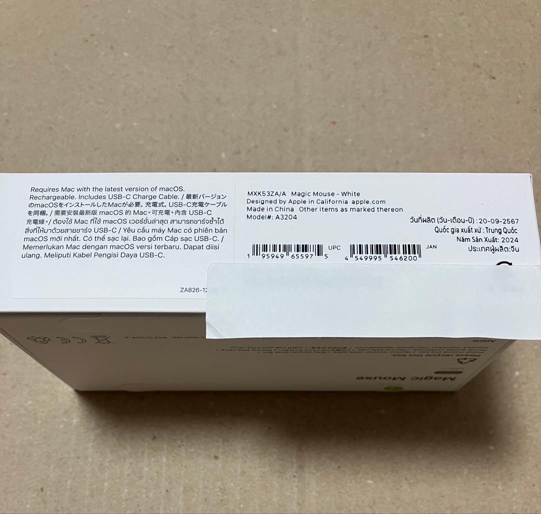 マウス・トラックボール Apple Magic Mouse White USB-C MXK53ZA/A