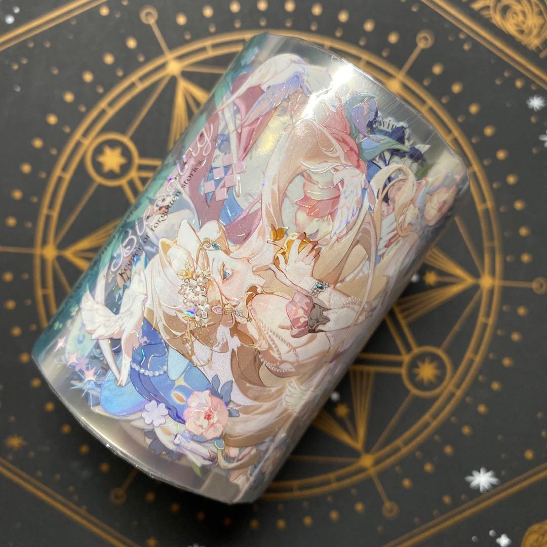 【9468】海外　マステ3/5/巻　貝殻光マスキングテープ　天使　女の子　人物系