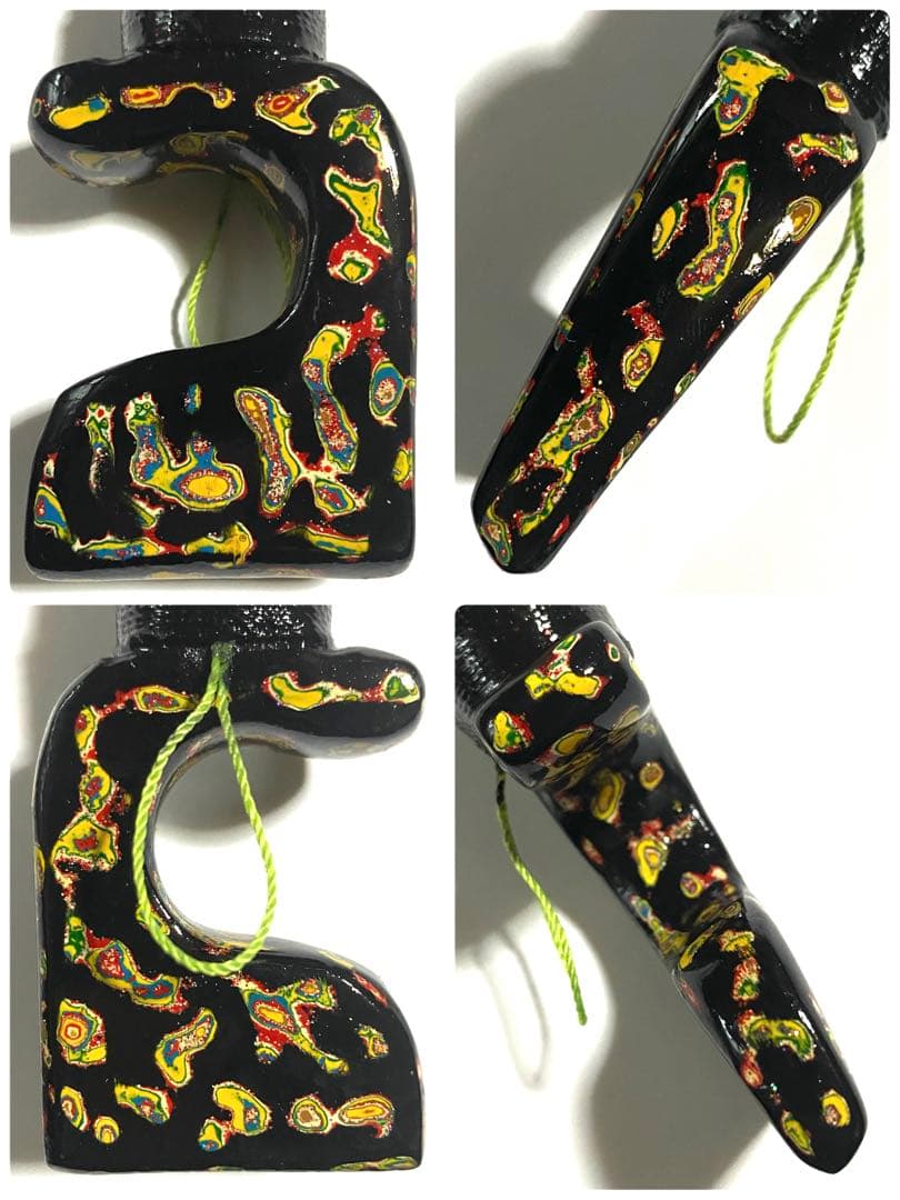 穴釣り竿 伊勢海老竿 ハンドメイド ロッド 竹 テトラ 和竿 漆塗り 研ぎ出し