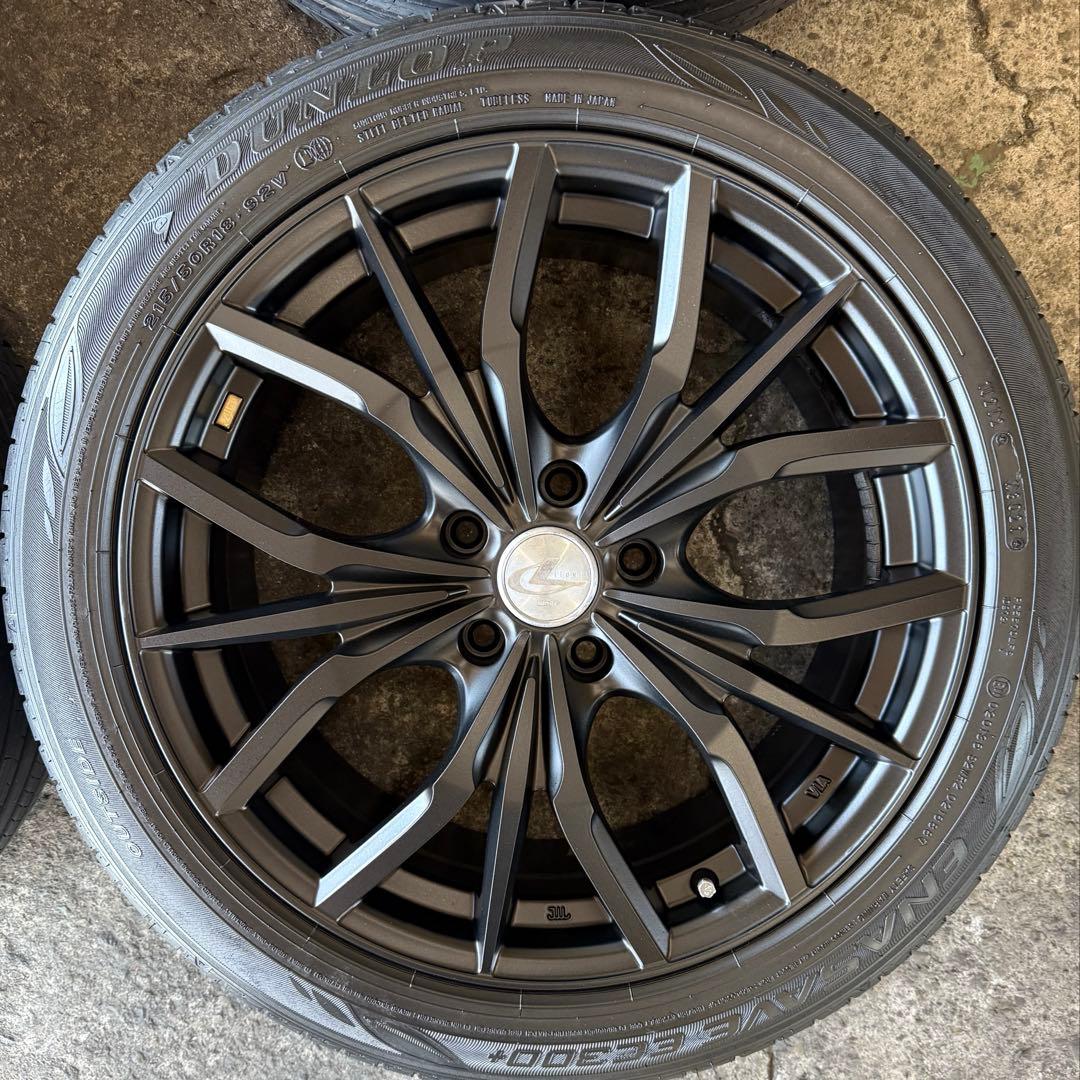 【美品！】weds 18インチ ホイール 215/50R18 タイヤ付き