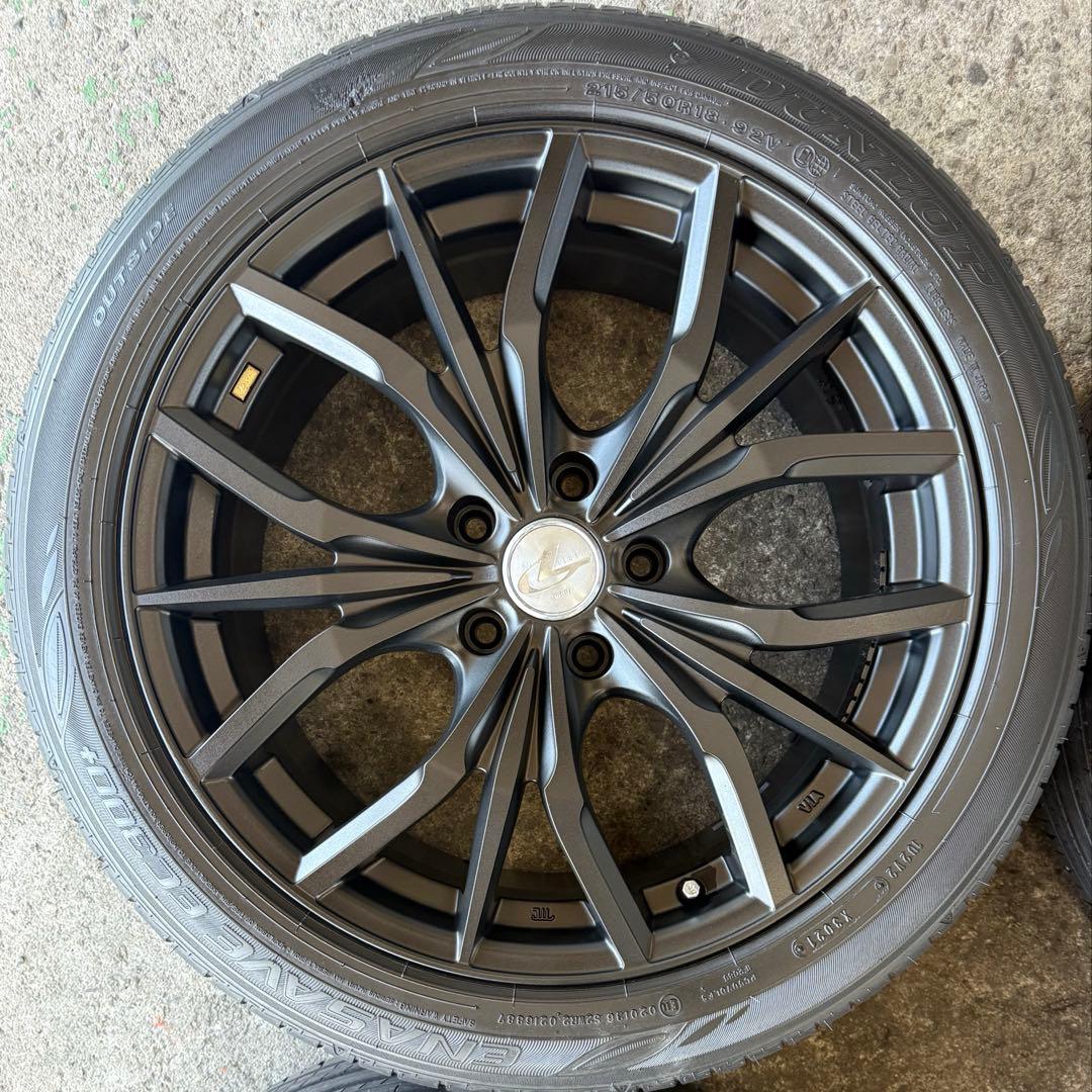【美品！】weds 18インチ ホイール 215/50R18 タイヤ付き