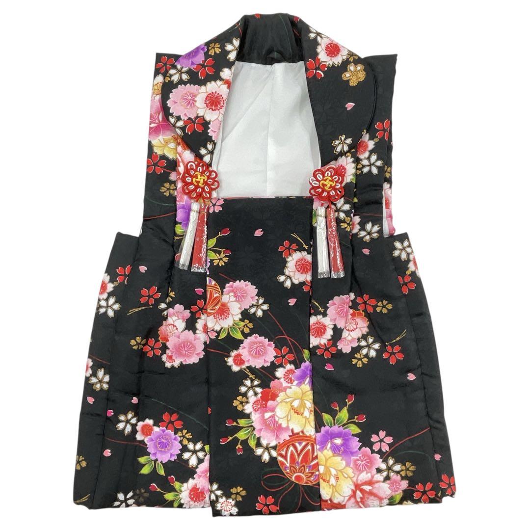 ◎mk-1051　女児　七五三　着物・被布セット　3歳　　11-20