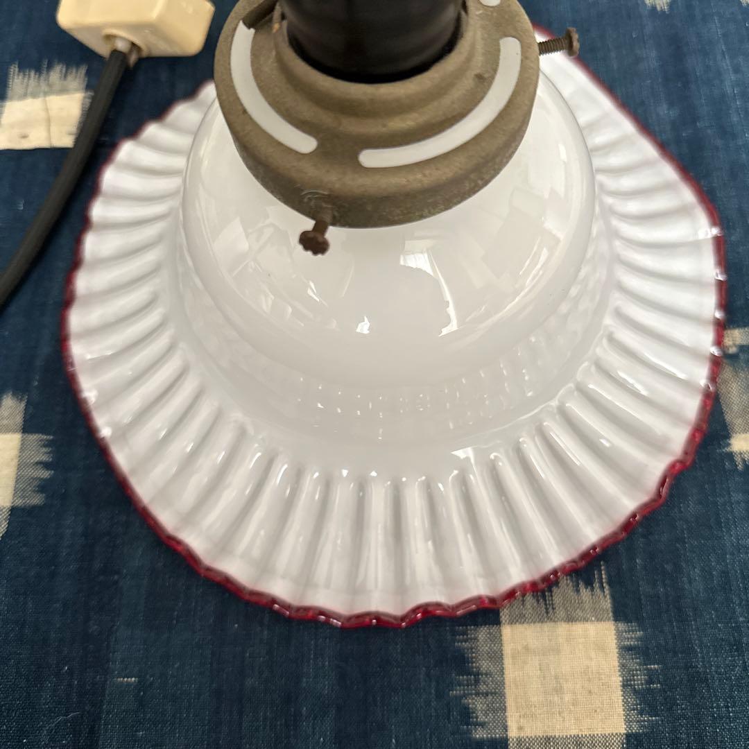SALE 骨董品レトロ　ランプシェード　アンティーク電気傘