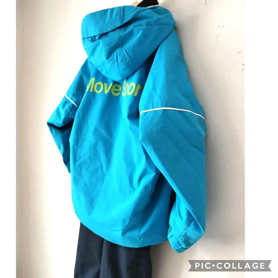 美品 デサント Move Sport ジュニアスキーウェア 150 上下　アクア